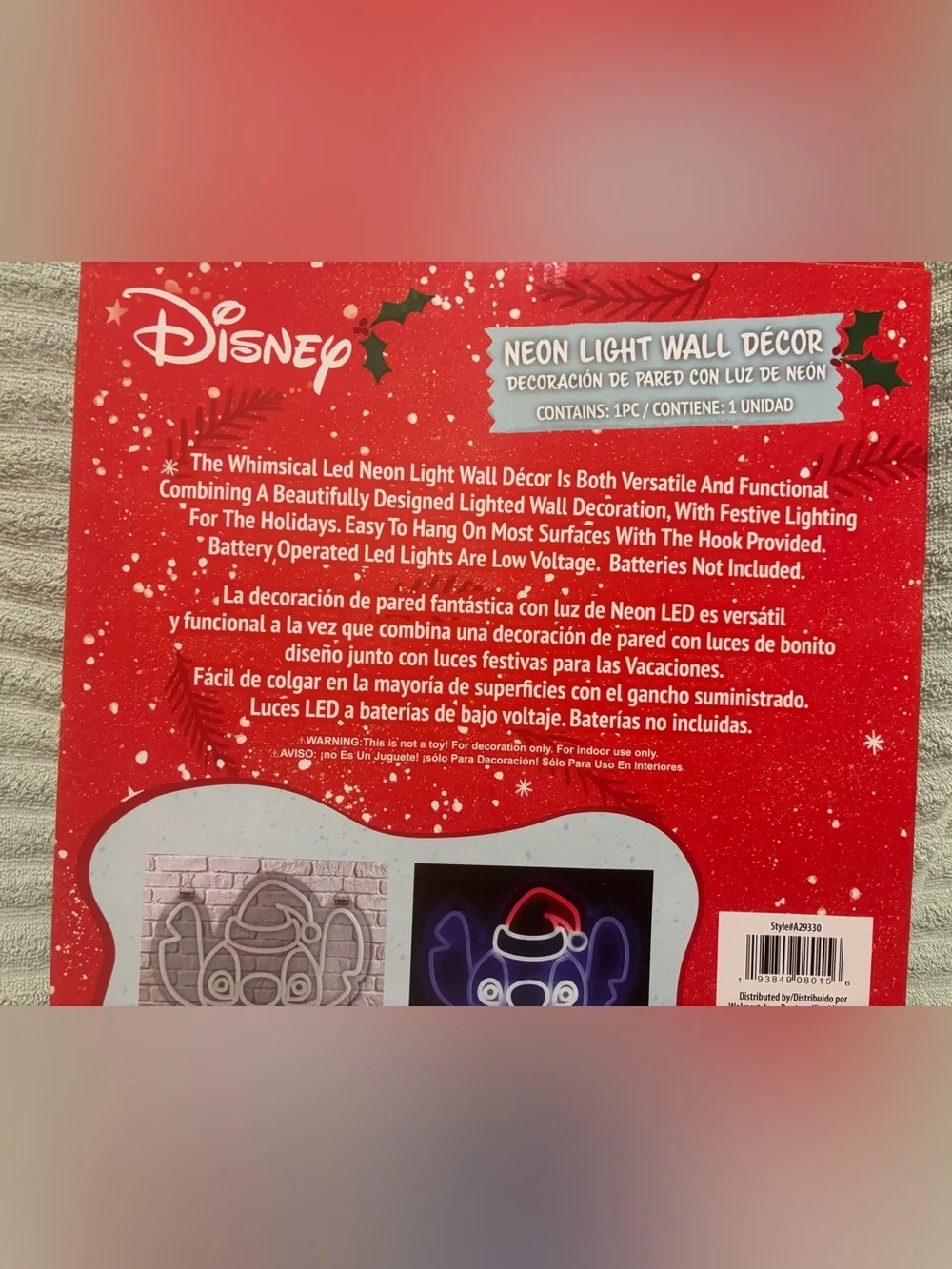 Disney neon wall